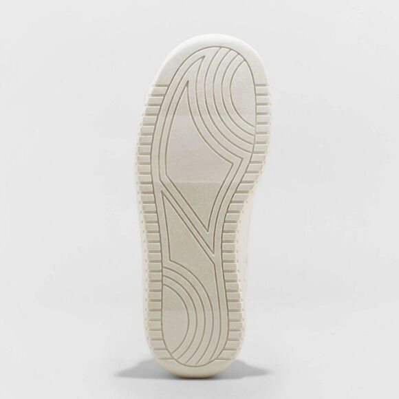 Wild Fable -  Women's Low-Top Casual Lace-Up Faux Lea White - Picture 4 of 5